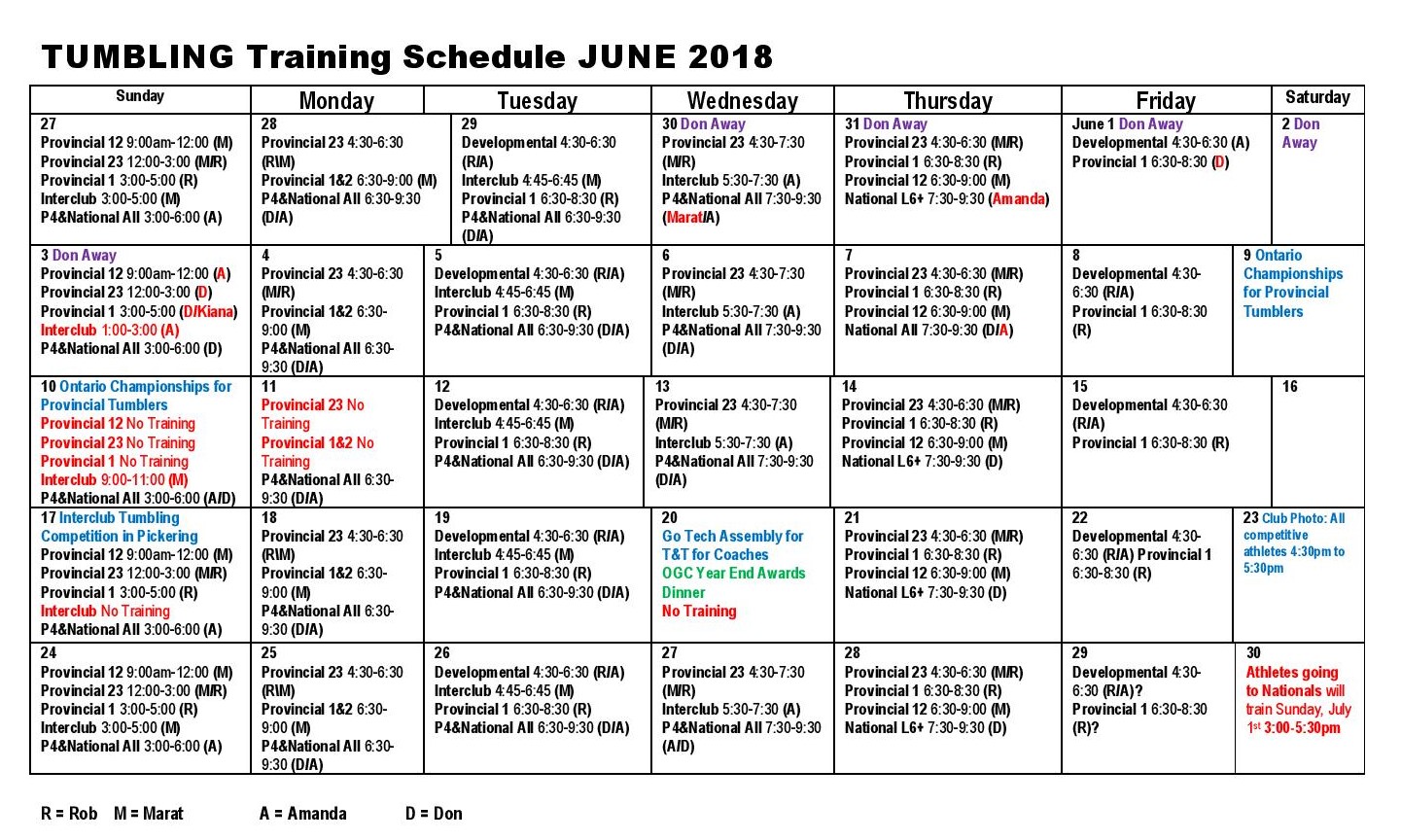 2018 6 tumbling trainsched